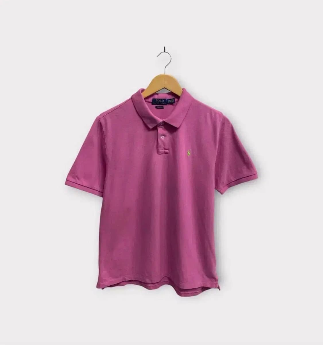 폴로 랄프로렌 핑크 PK 카라 반팔티 S 상품이미지1