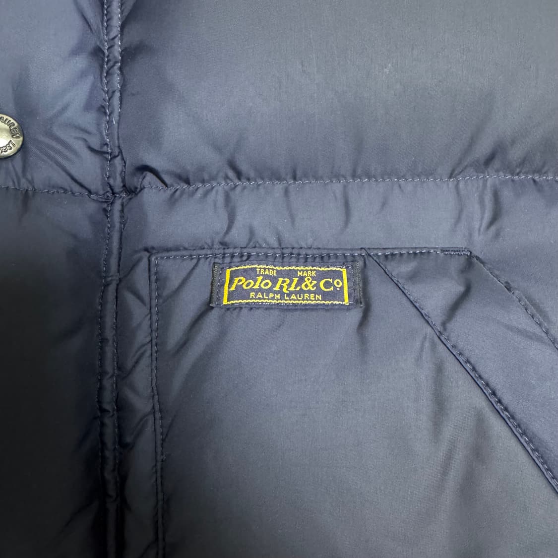 폴로 랄프로렌 패딩 조끼 네이비 M 상품이미지3