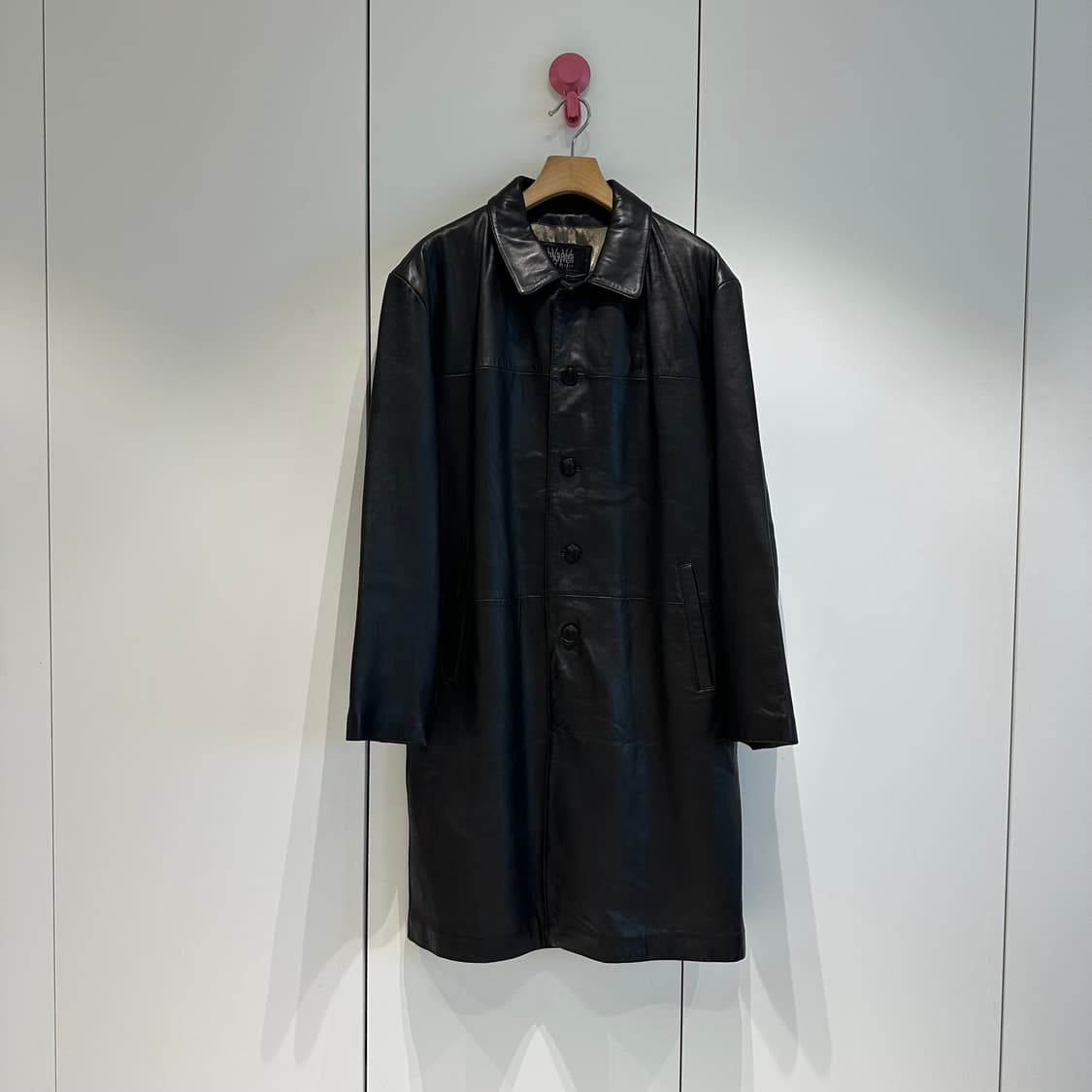 윌슨즈펠레스튜디오 싱글카라 레더 코트 상품이미지1