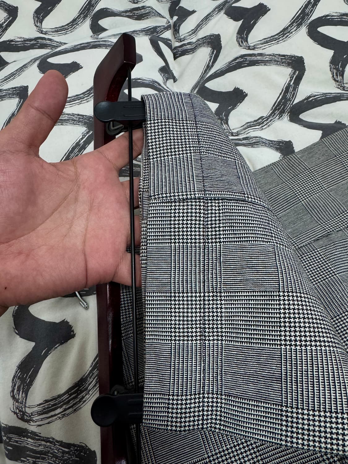 [신품급] 일본 정글스톰 하운드투쓰 체크 코튼 100% 팬츠 / 84 ( 상품이미지8