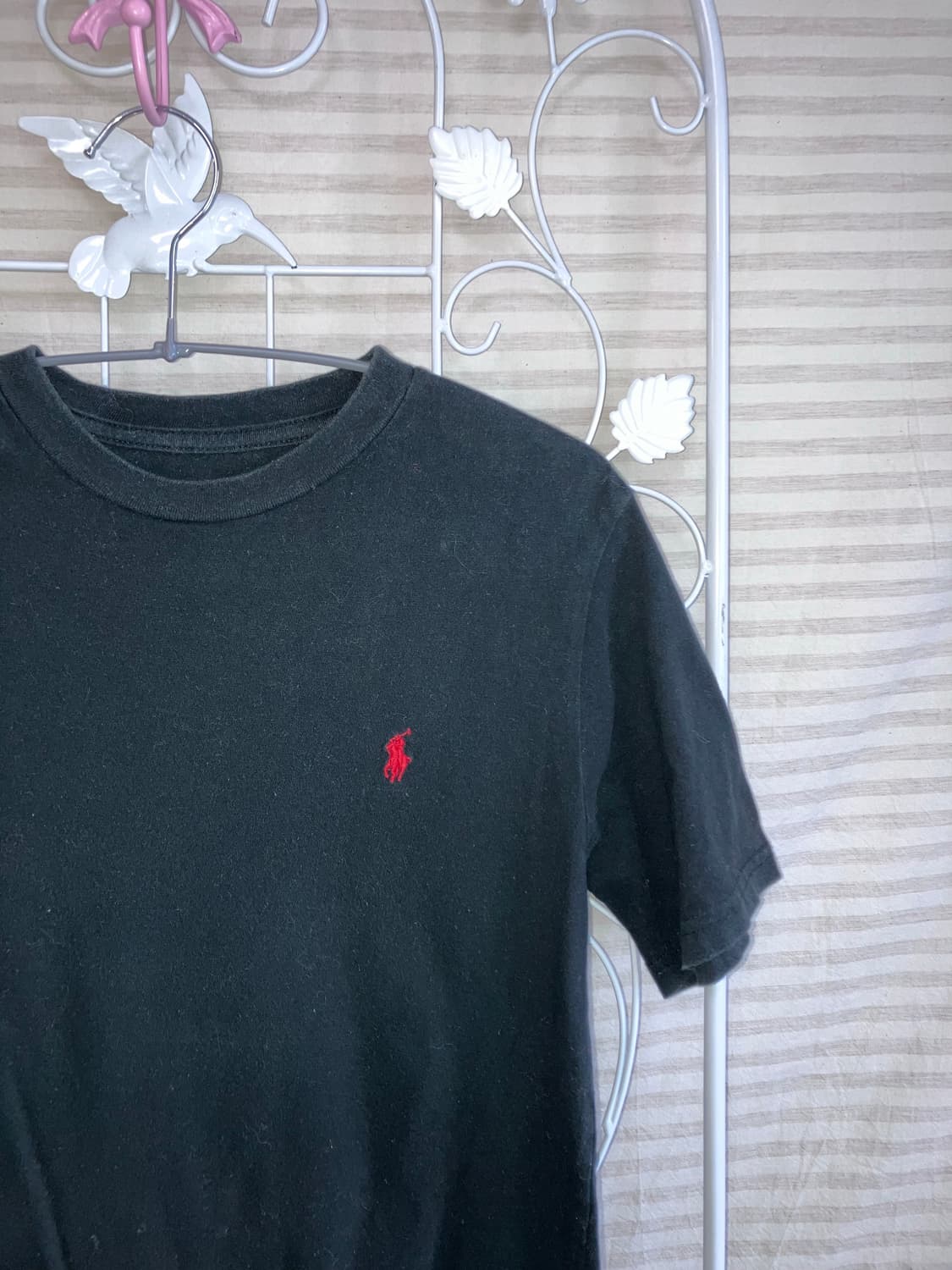 빈티지 블랙 폴로 반팔 티셔츠 y2k 스트릿 갸루 펑키 445 fabri 상품이미지3