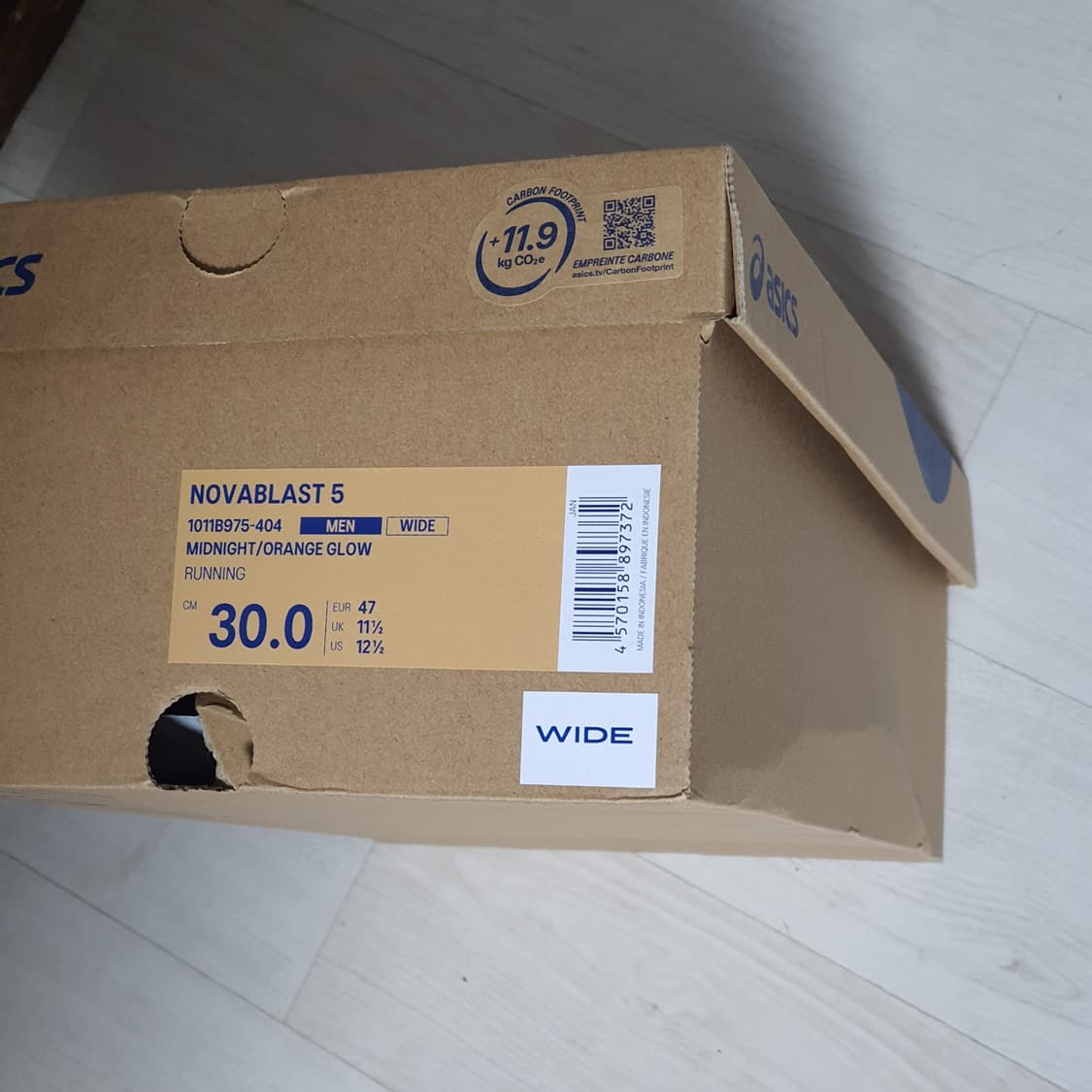 아식스 노바블라스트 5 와이드 300mm 새상품 상품이미지10