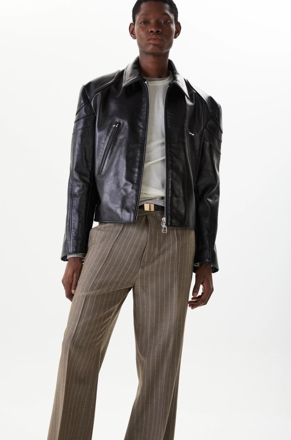 타일레 24ss 카우하이드 레더 바이커 자켓 (1) 상품이미지1