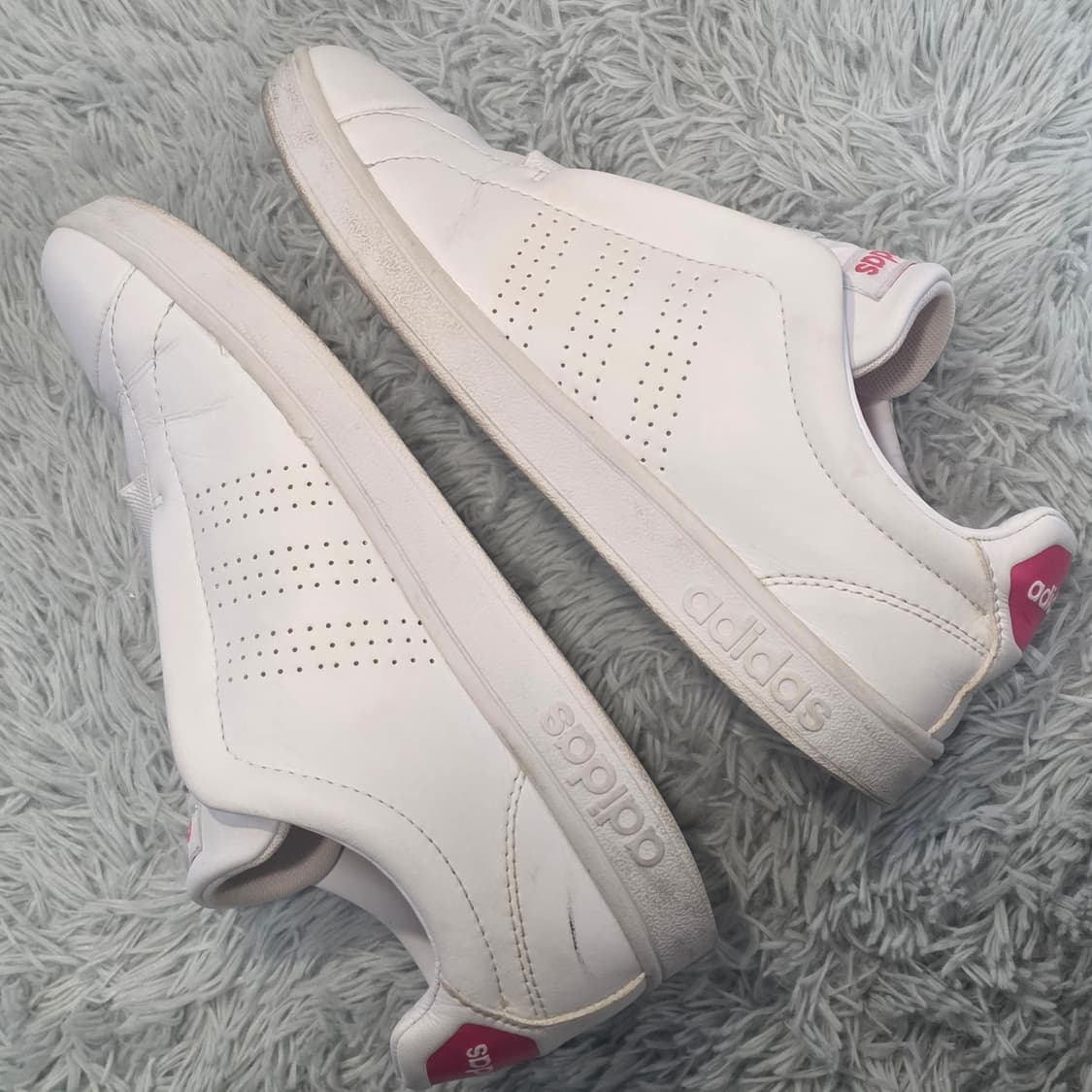 4a-2:아디다스 어드밴티지 클린 화이트 핑크(240) 상품이미지8