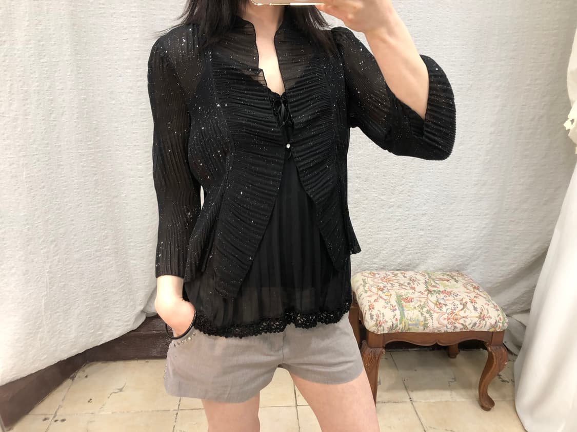 Sparkle see-through cardigan 상품이미지6