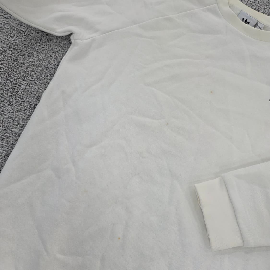 [2XL] 아디다스 기모 스몰로고 라운드 맨투맨 1217J1 상품이미지4