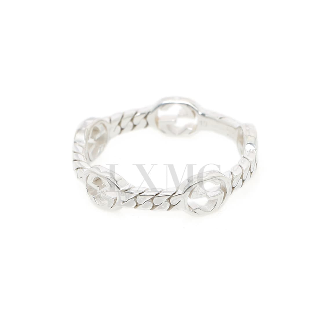 구찌 실버링 인터로킹 GG 실버반지 19호 661523 상품이미지2