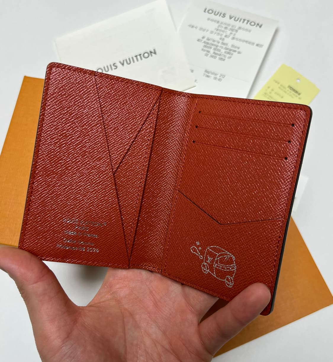 [정품] 2월6일 신상 새상품 루이비통 오거나이저 오렌지 상품이미지3