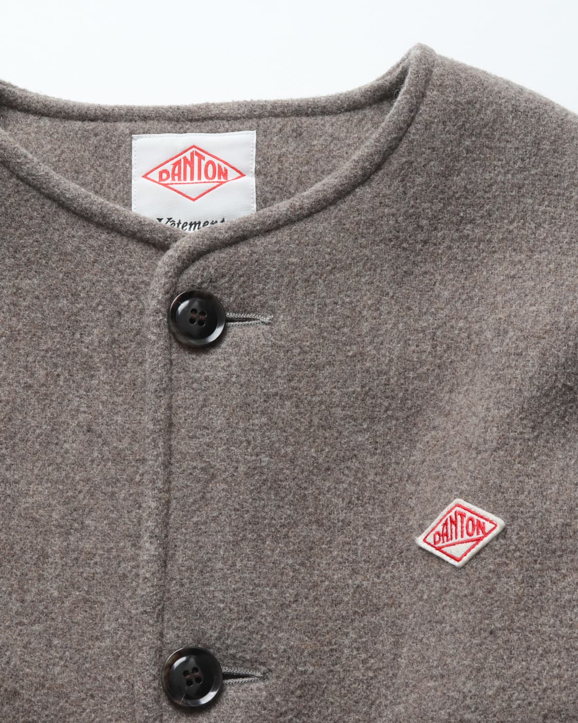 DANTON Light Collarless Wool Pile Jacket 상품이미지8