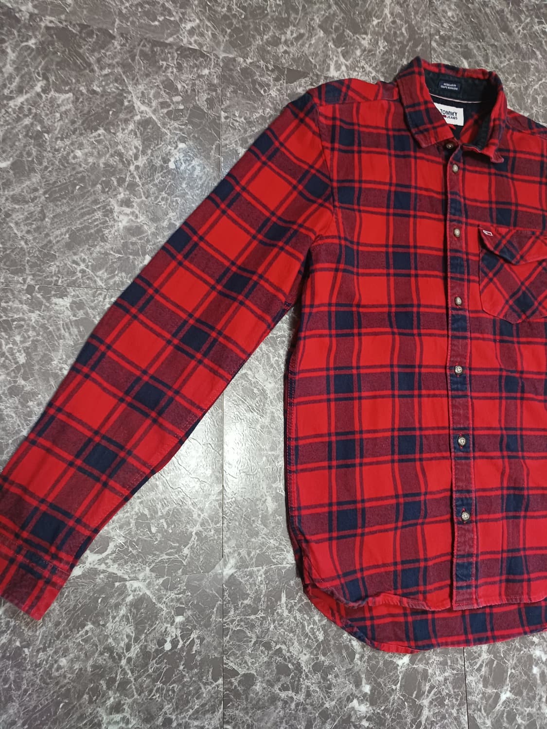 타미 진스(TOMMY JEANS) 체크 셔츠 S 상품이미지5