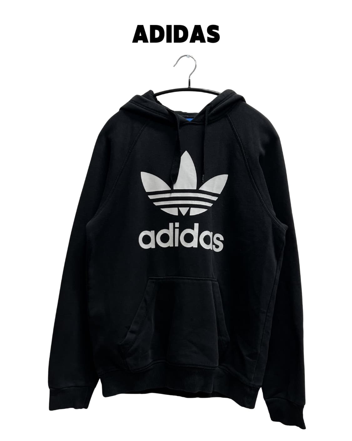 아디다스 오리지날 빅 트레포일 후드 티 블랙 상품이미지1