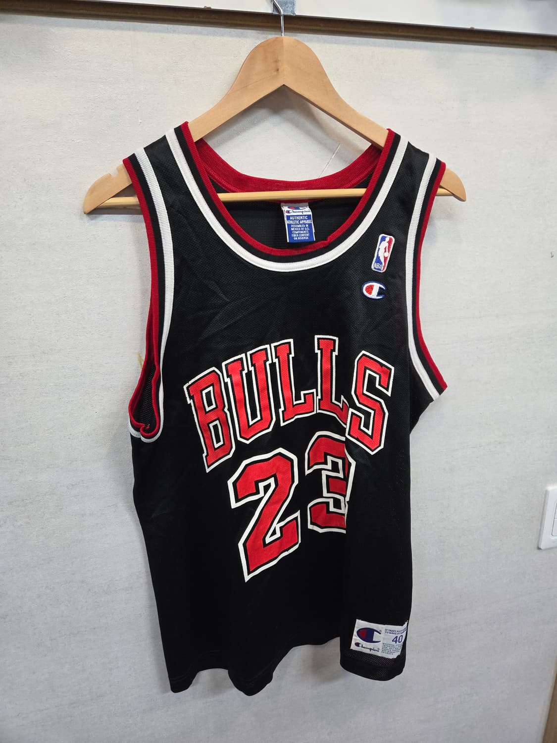 챔피온 nba 올드스쿨 시카고불스 조던 메쉬 민소매나시 M 상품이미지5