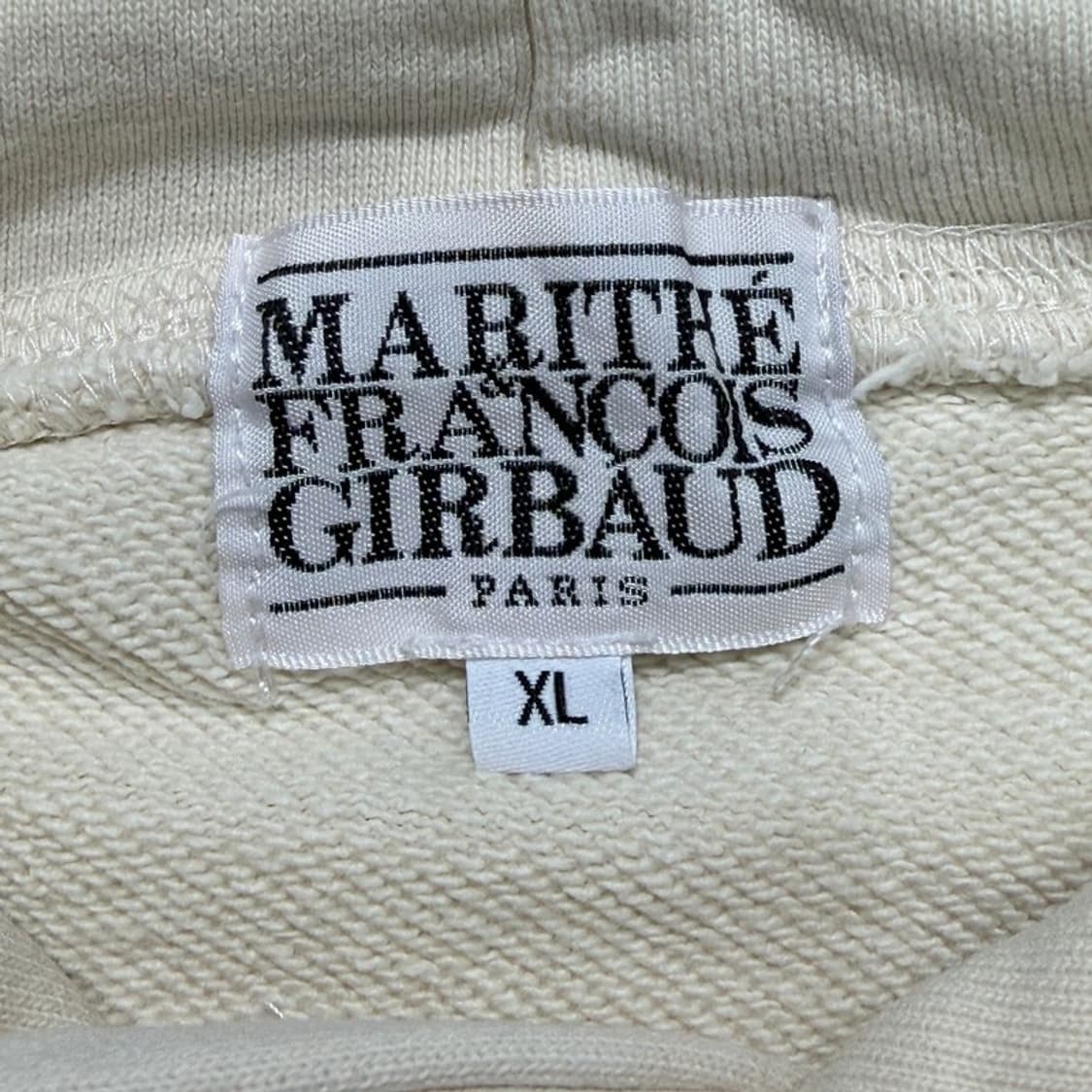 마리떼 프랑소와 저버 클래식 로고 후드 티셔츠 크림 XL 상품이미지7