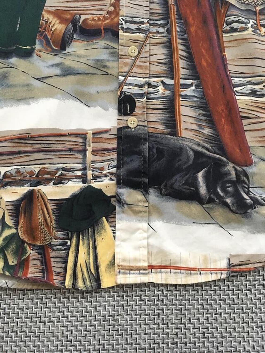 00s Old Nautica all-over printed shirts 상품이미지4