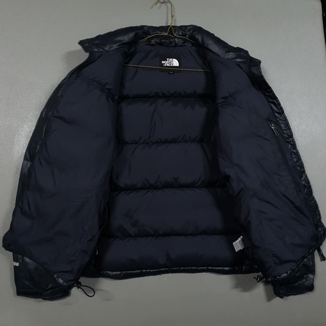 여성 90 (L) 노스페이스 700필 눕시 구스다운 푸퍼 패딩 점퍼 블랙 상품이미지5