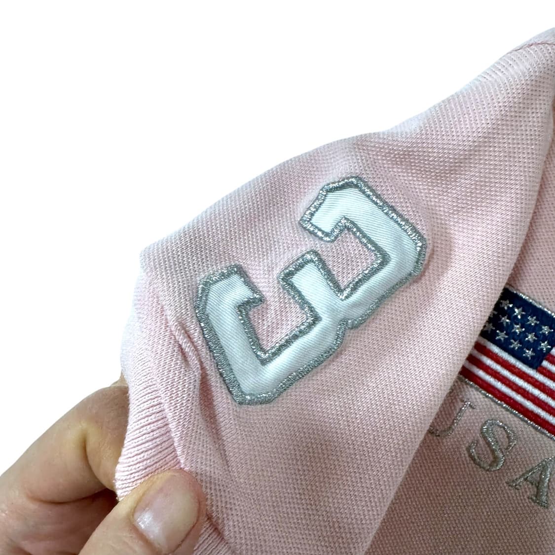 우먼 폴로 랄프로렌 USA 성조기 딸기우유 빅포니 반팔카라티 상품이미지6