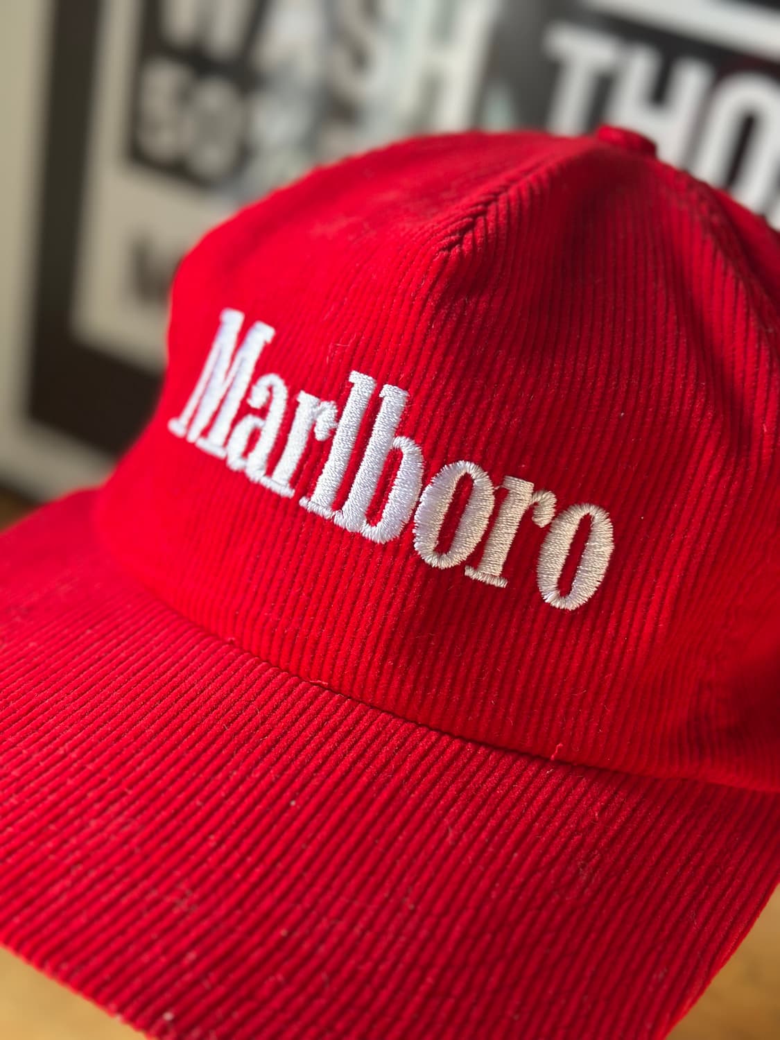 90s Marlboro Corduroy Hat 빈티지 말보로 모자 상품이미지2