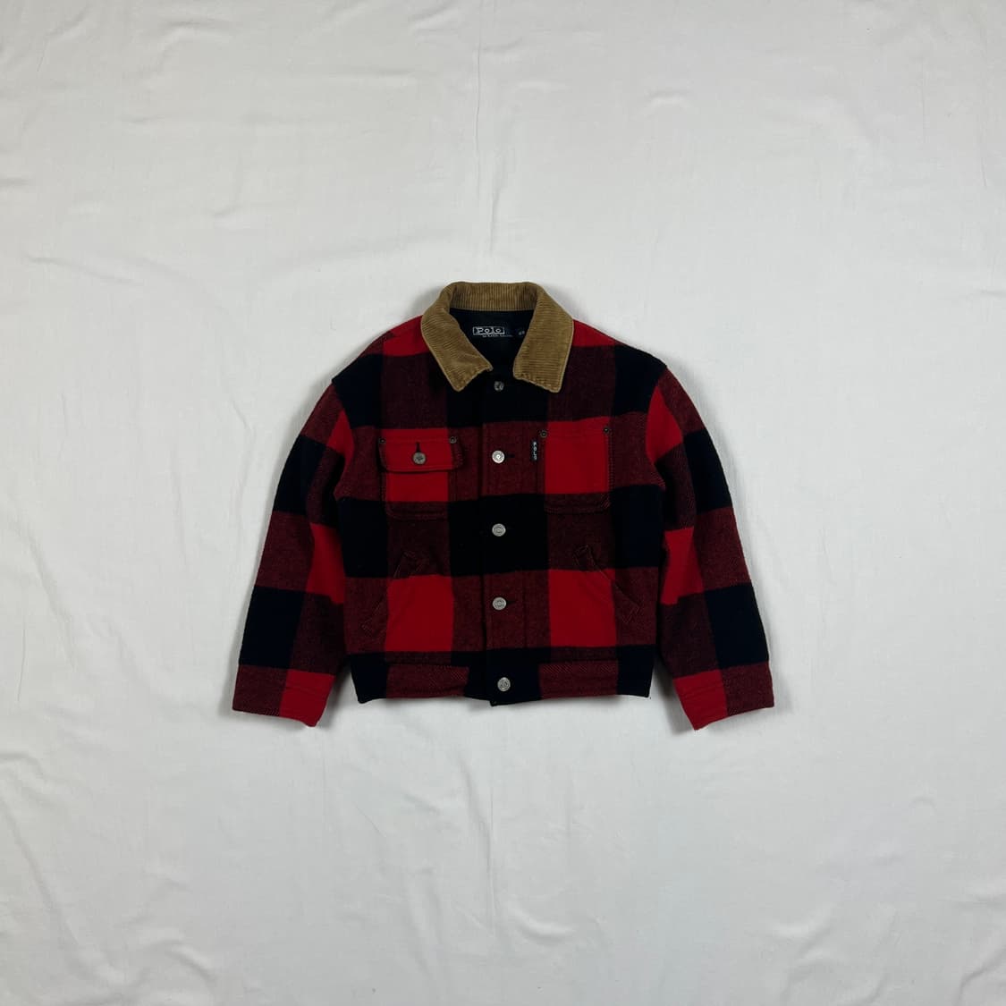 90’s 폴로랄프로렌 키즈 플레이드 울 자켓 상품이미지1