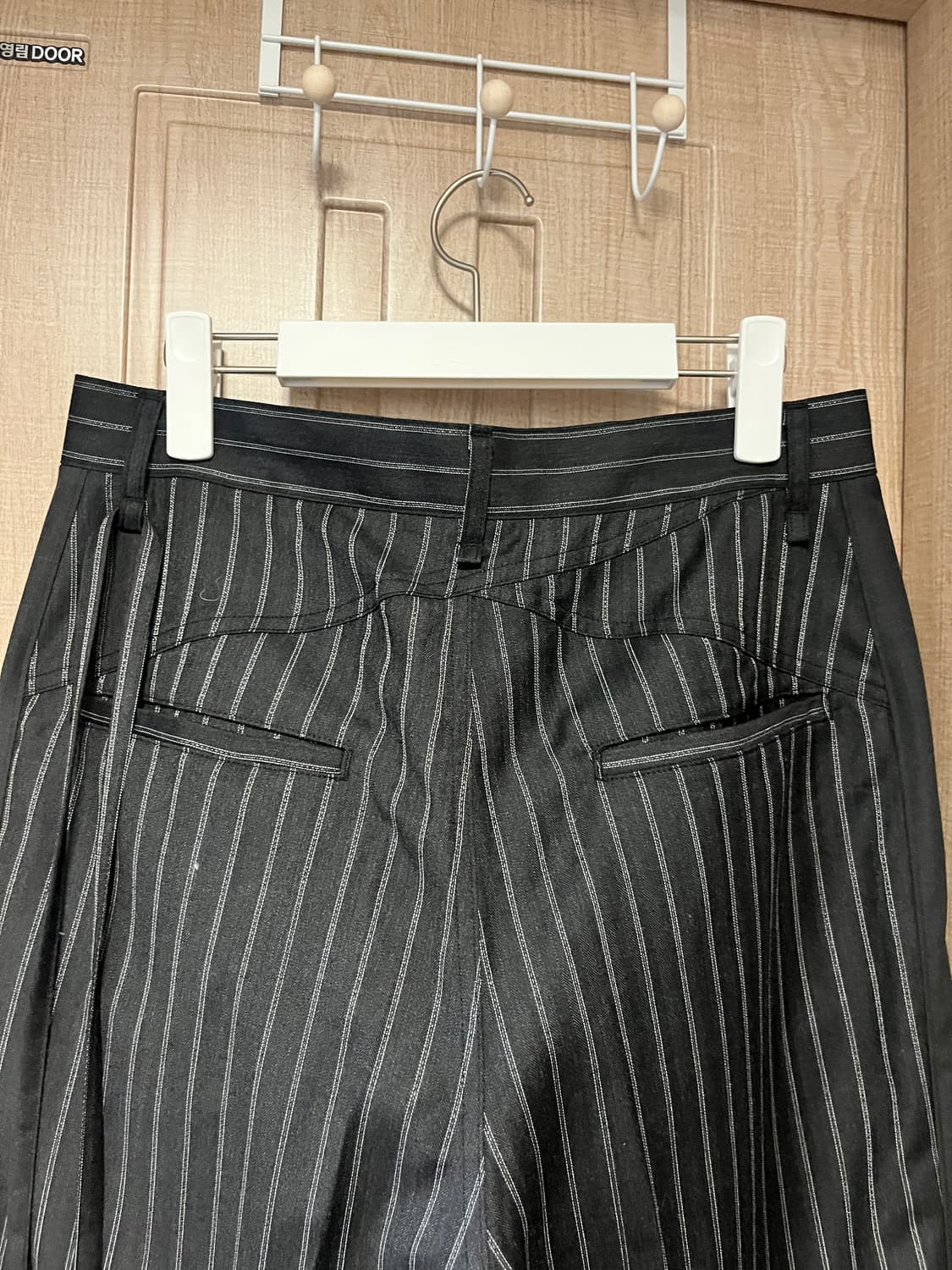 Waviness Deep One Tuck Side Line Wool Tr 상품이미지3