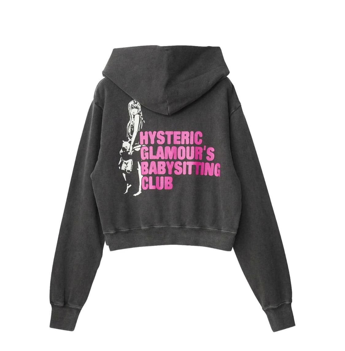 히스테릭 글래머 베이비시팅 클럽 숏 후드집업 상품이미지2