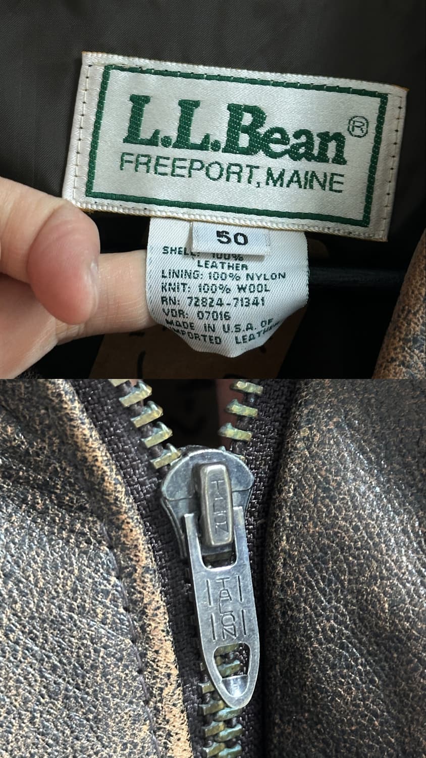 80's USA Made 엘엘빈 고트스킨 A2 봄버 자켓 상품이미지10