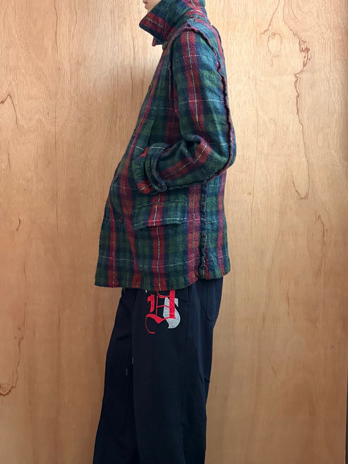 꼼데가르송 옴므 인사이드 아웃 축융 코트 상품이미지2