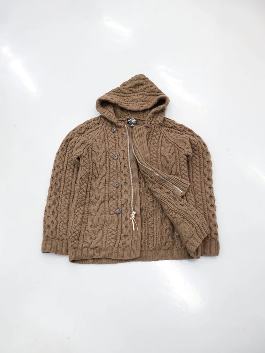 Polo Jeans Cable Knit Hooded Cardigan 상품이미지2