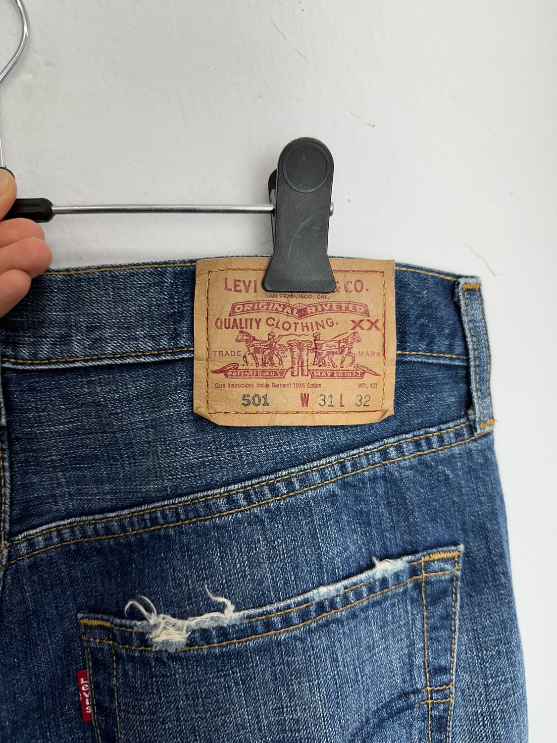 Levi’s 2000s 501 Irregular Denim Pants 상품이미지6
