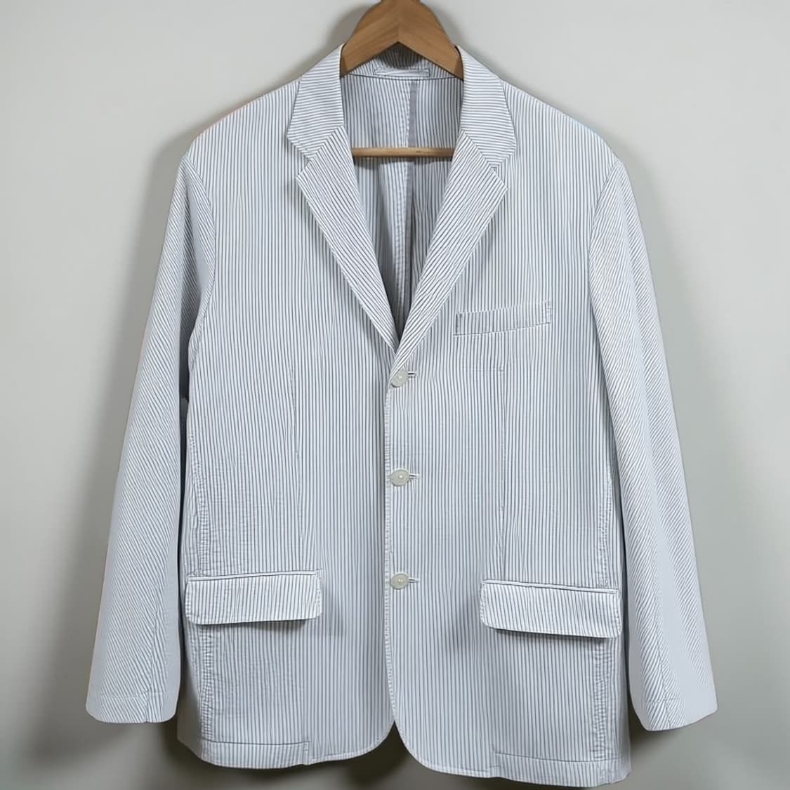 105 UNIQLO 유니클로 스트라이프 간절기 자켓 상품이미지1