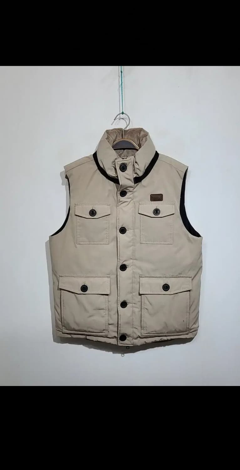 (100) 노스페이스 구스다운 패딩조끼 베이지 거위털 베스트 집업  상품이미지1