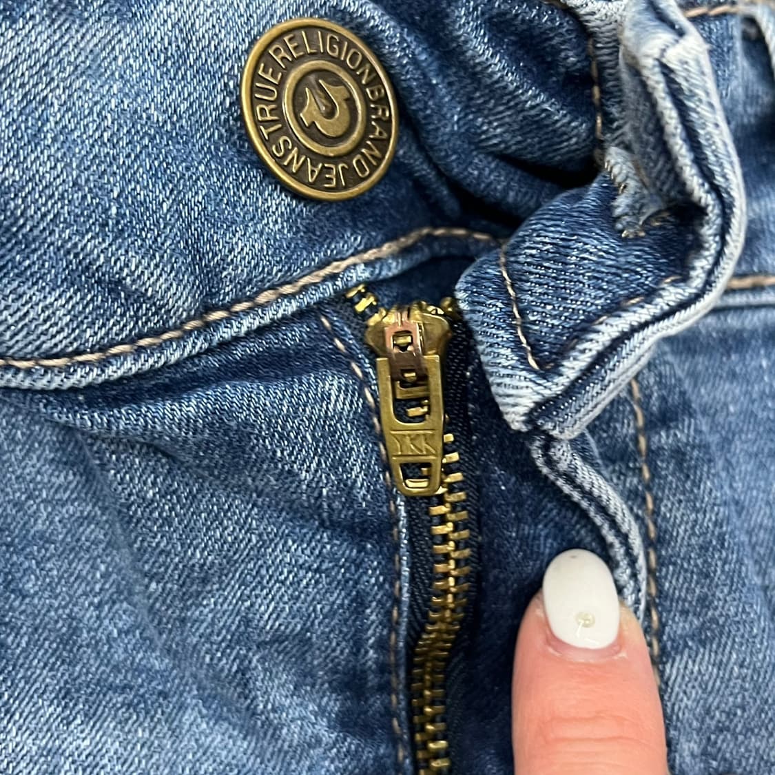 [정품/38] 트루릴리젼 블루 데님 청바지 b8 상품이미지7