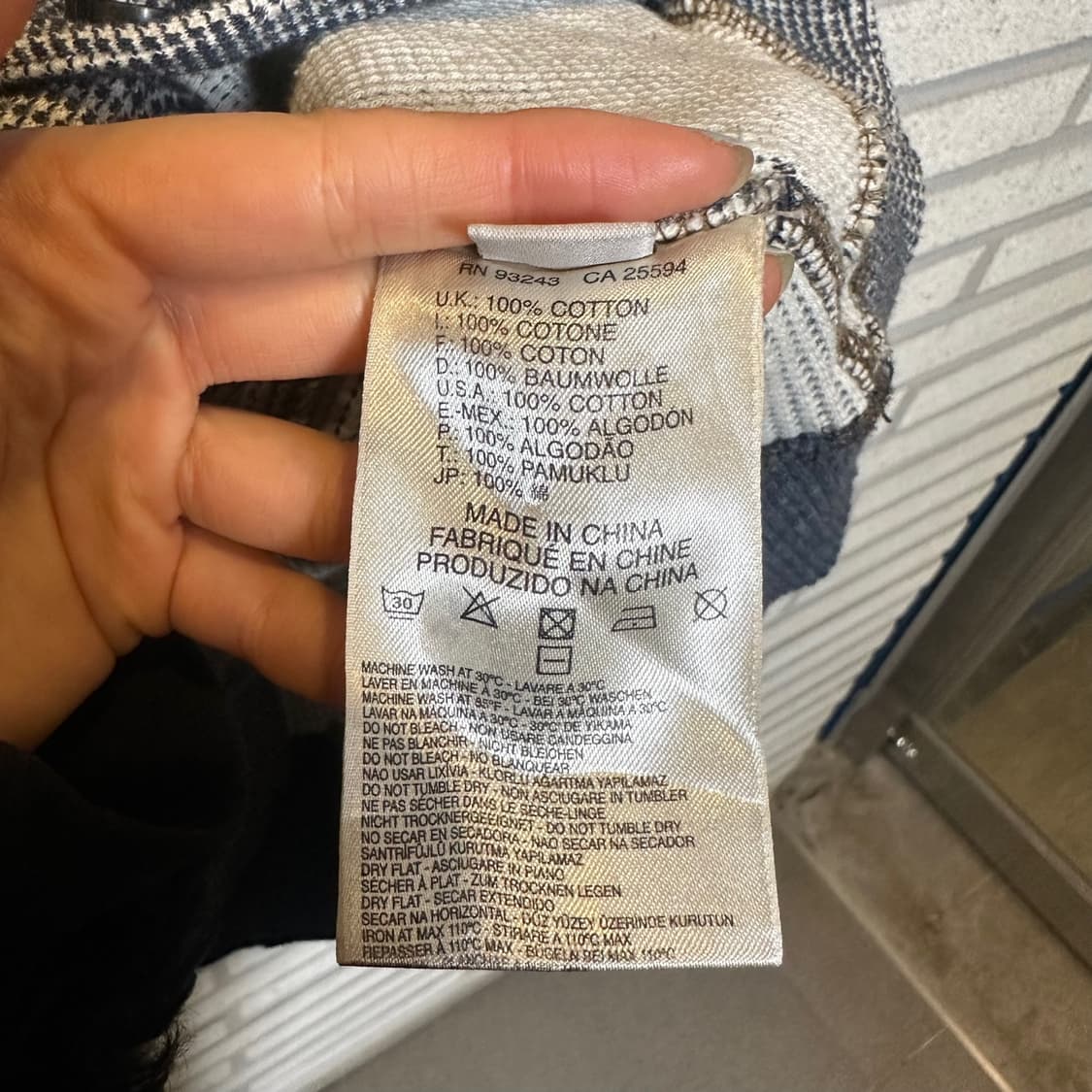 디젤 니트 가디건 자켓 래글런 와플 텍스쳐 스트치 디테일 네이비 상품이미지6