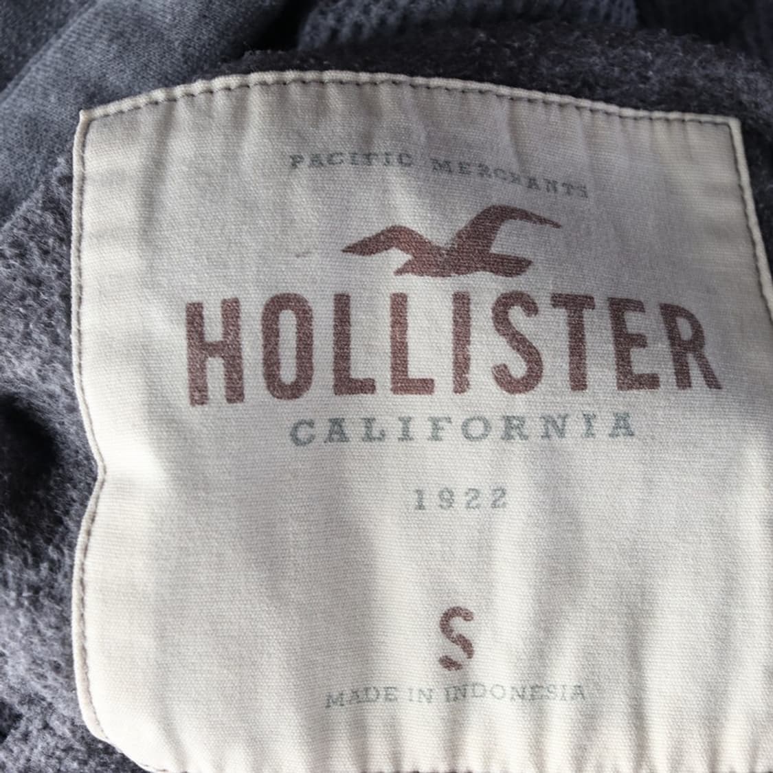 홀리스터 빅로고 자수 그레이 후드티 S 상품이미지6