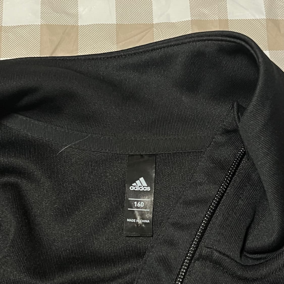 아디다스 여성 져지 블랙 160 트랙탑 삼선 집업 검정 Y2K 상품이미지3