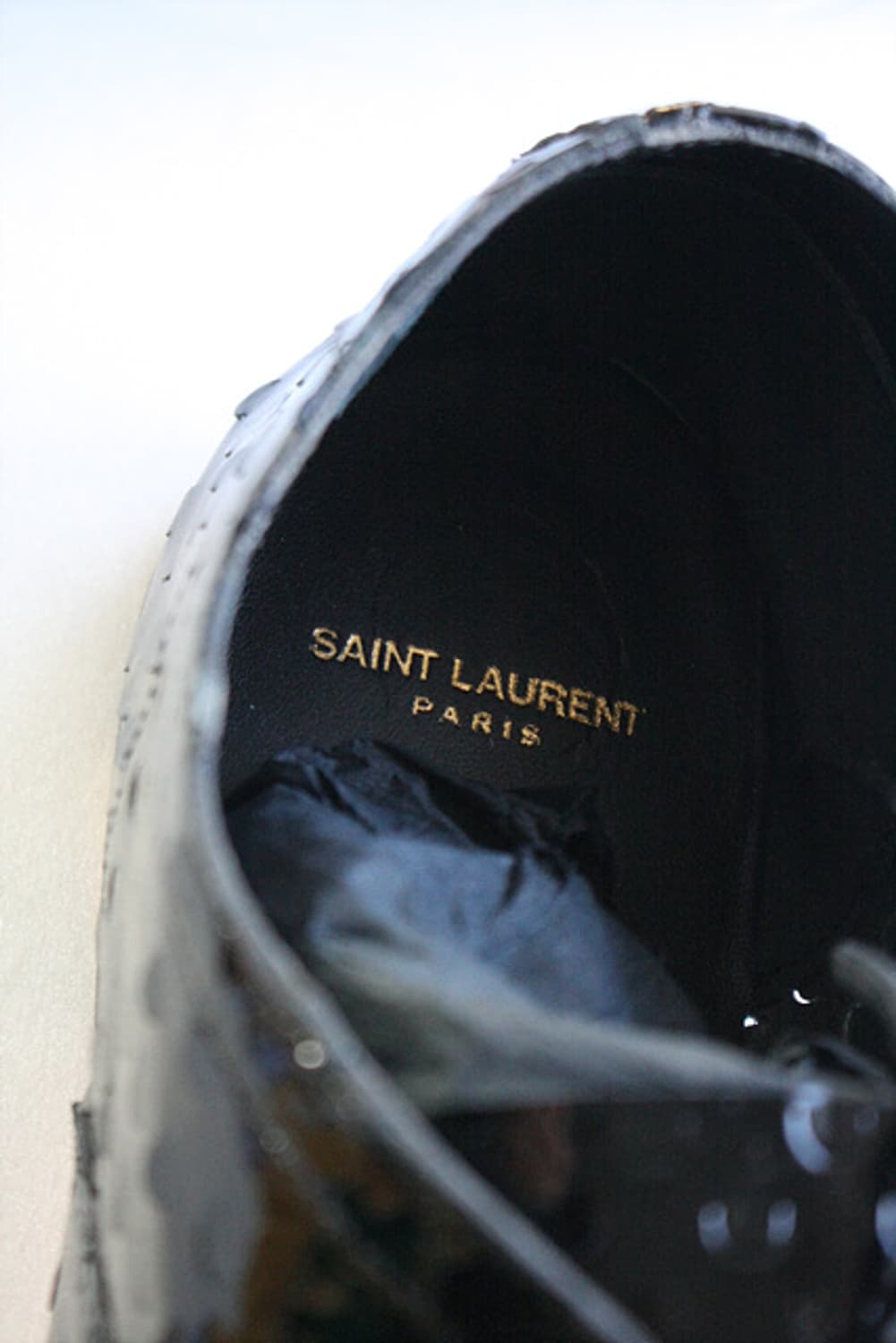 SAINT LAURENT 생로랑 페이턴트 가죽 구두 새제품 상품이미지10