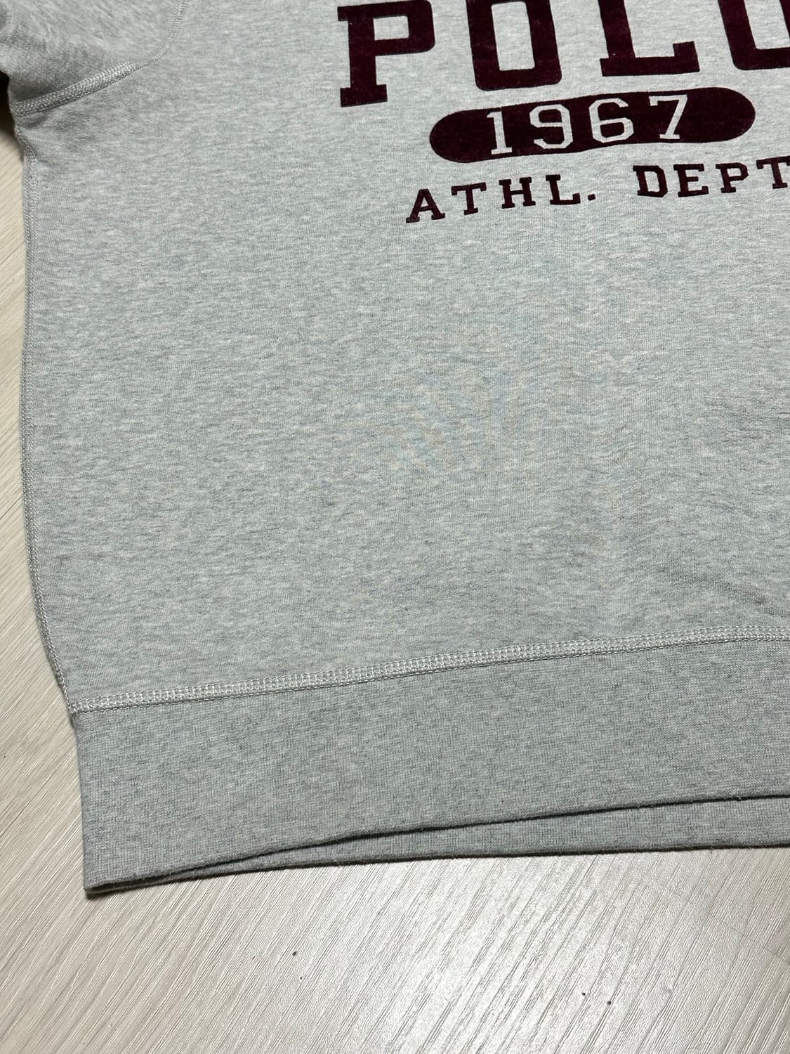 폴로 랄프로렌 신형 스펠아웃 아치로고 맨투맨 그레이 상품이미지3