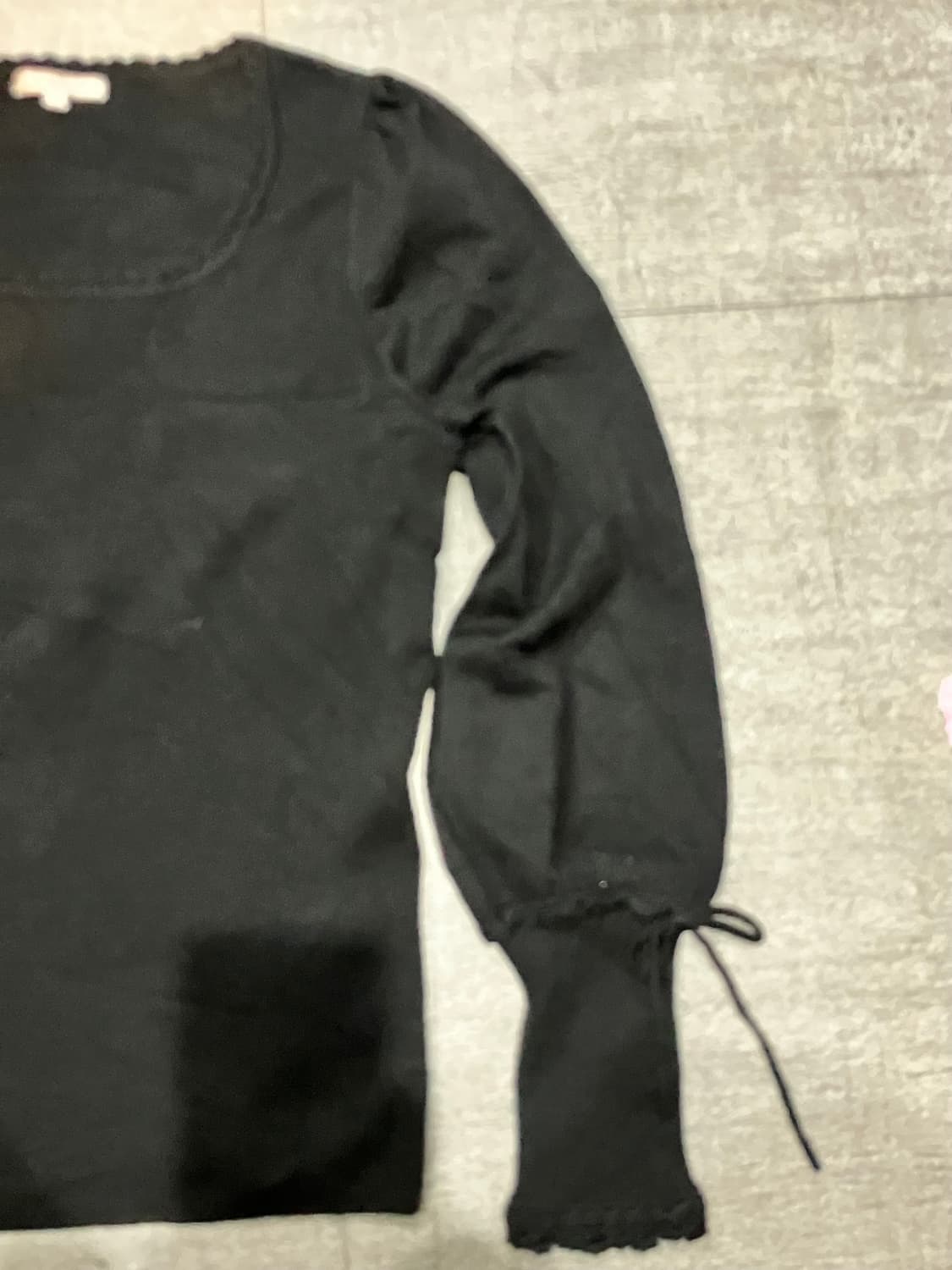 일본빈티지 Tobechic 하구미모리걸 달천깔페어리 리본 스퀘어니트스웨터 상품이미지2