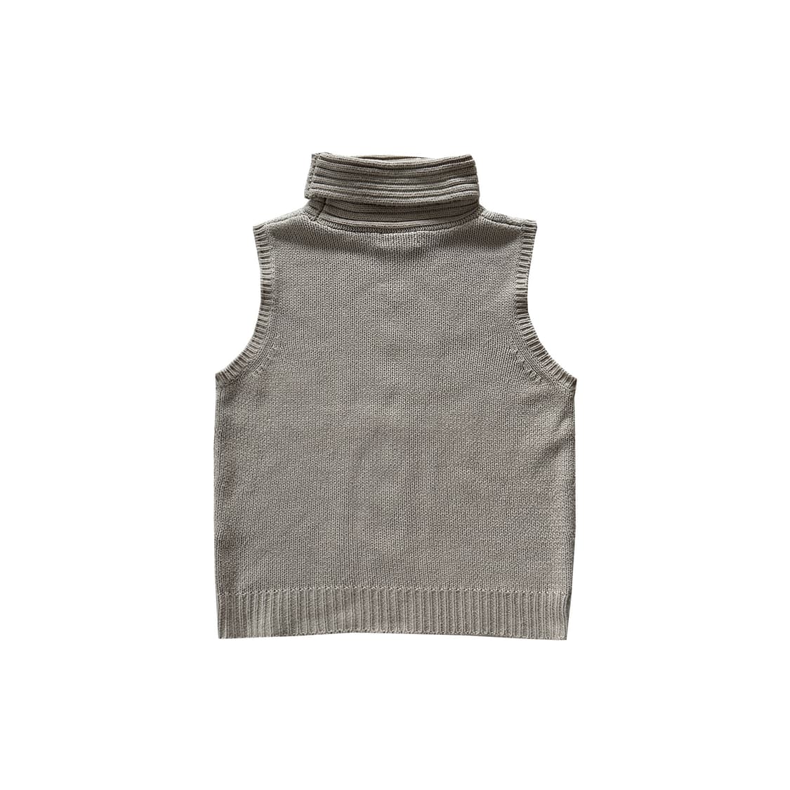 Sleeveless Turtleneck Knit ପଓ 상품이미지3