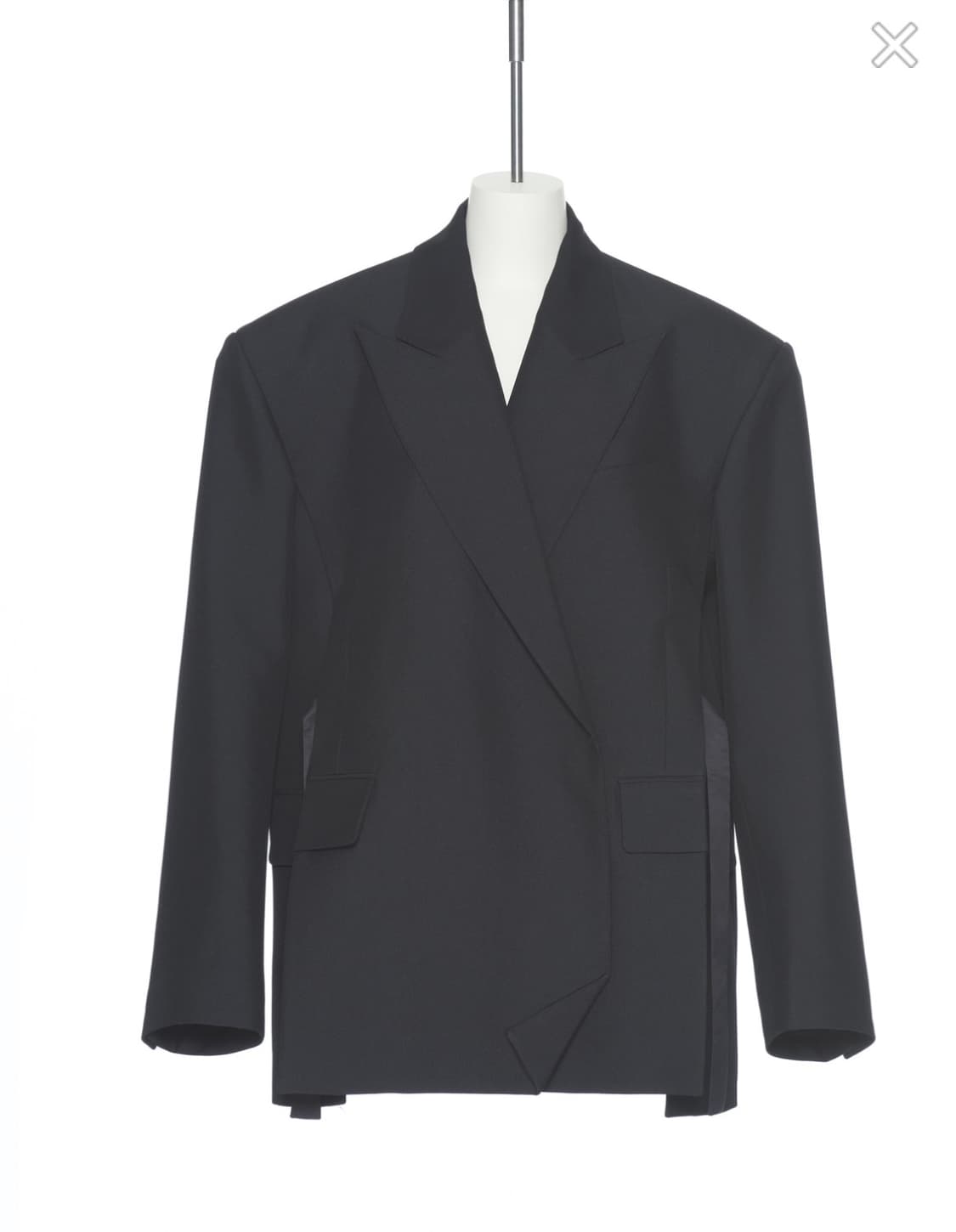 새상품) PUSHBUTTON 푸시버튼 블랙 스트랩 디테일 오버사이즈 자켓 상품이미지5