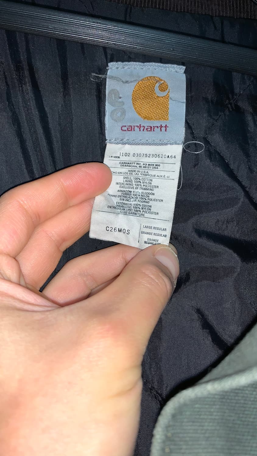칼하트(Carhartt) C26 MOS 자켓 상품이미지4