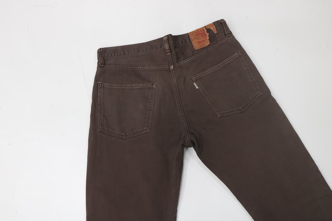 빔즈 빈티지 브라운 피케 코튼 팬츠  상품이미지6