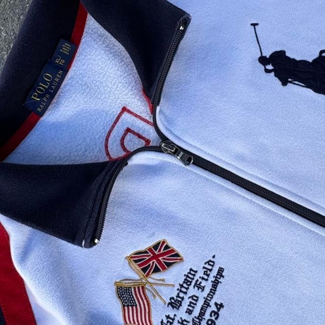 폴로 랄프로렌 GBR 트랙 앤 필드 챔피언십 집업 져지 상품이미지2