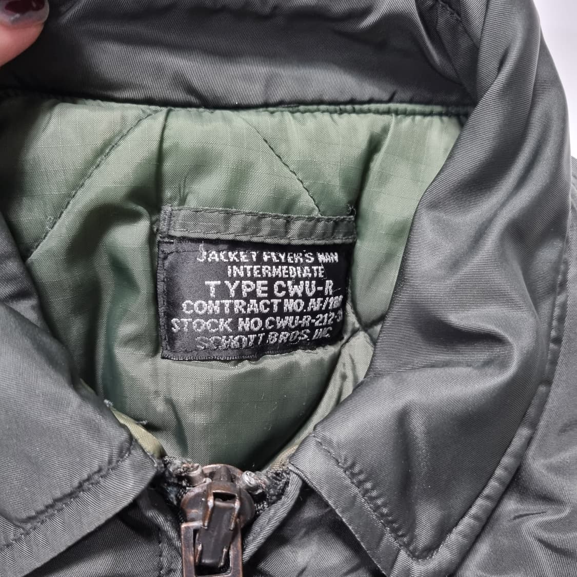 1990s 쇼트 CWU-R 플라이트 자켓  상품이미지6