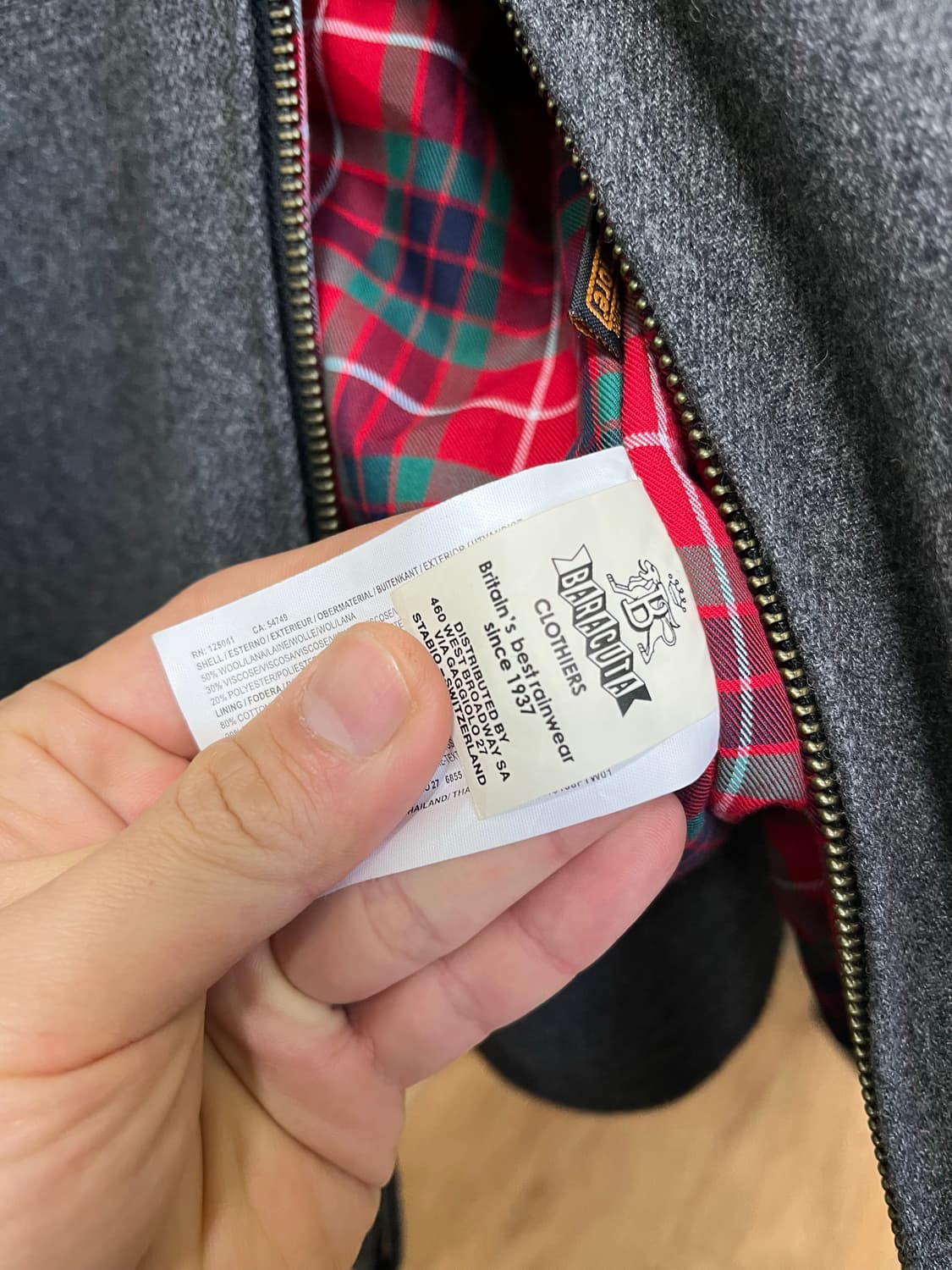 바라쿠타 g9 울 블루종 상품이미지4