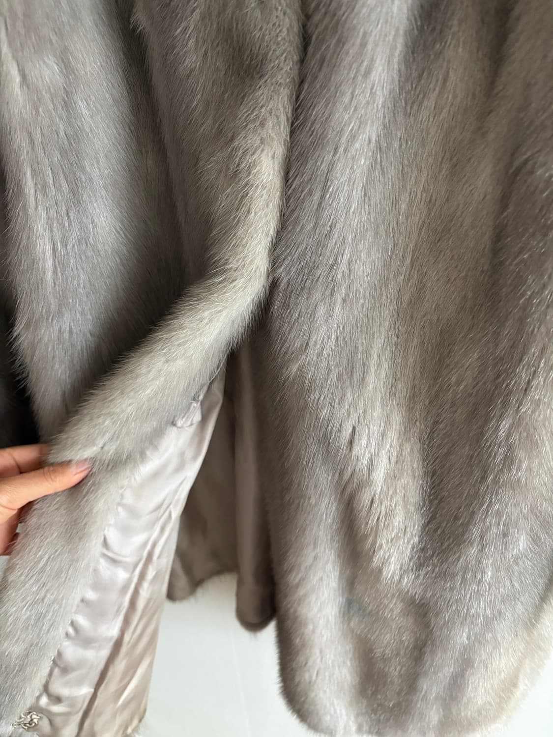 실버컬러 밍크코트  상품이미지5