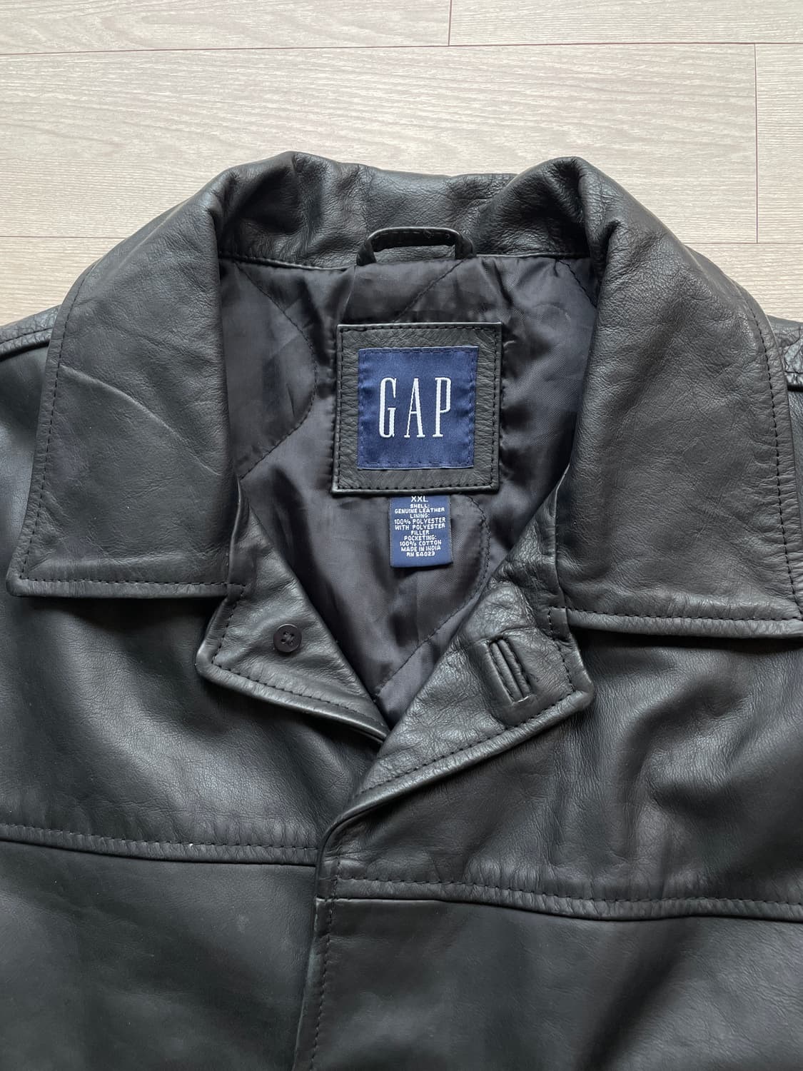 90s 올드갭 레더 카코트 gap carcoat 상품이미지3