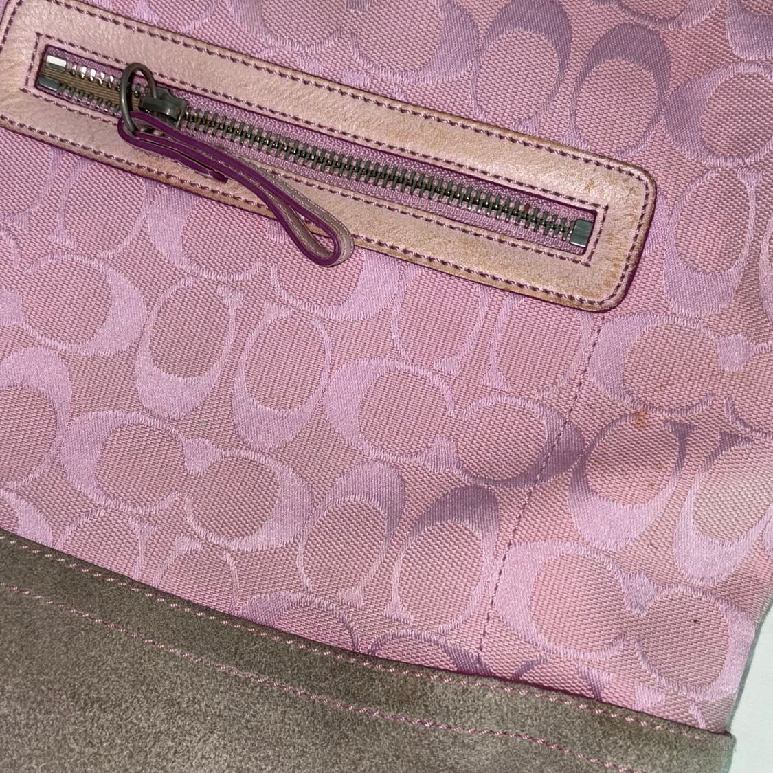 빈티지 코치 핑크 크로스백 숄더백 상품이미지4