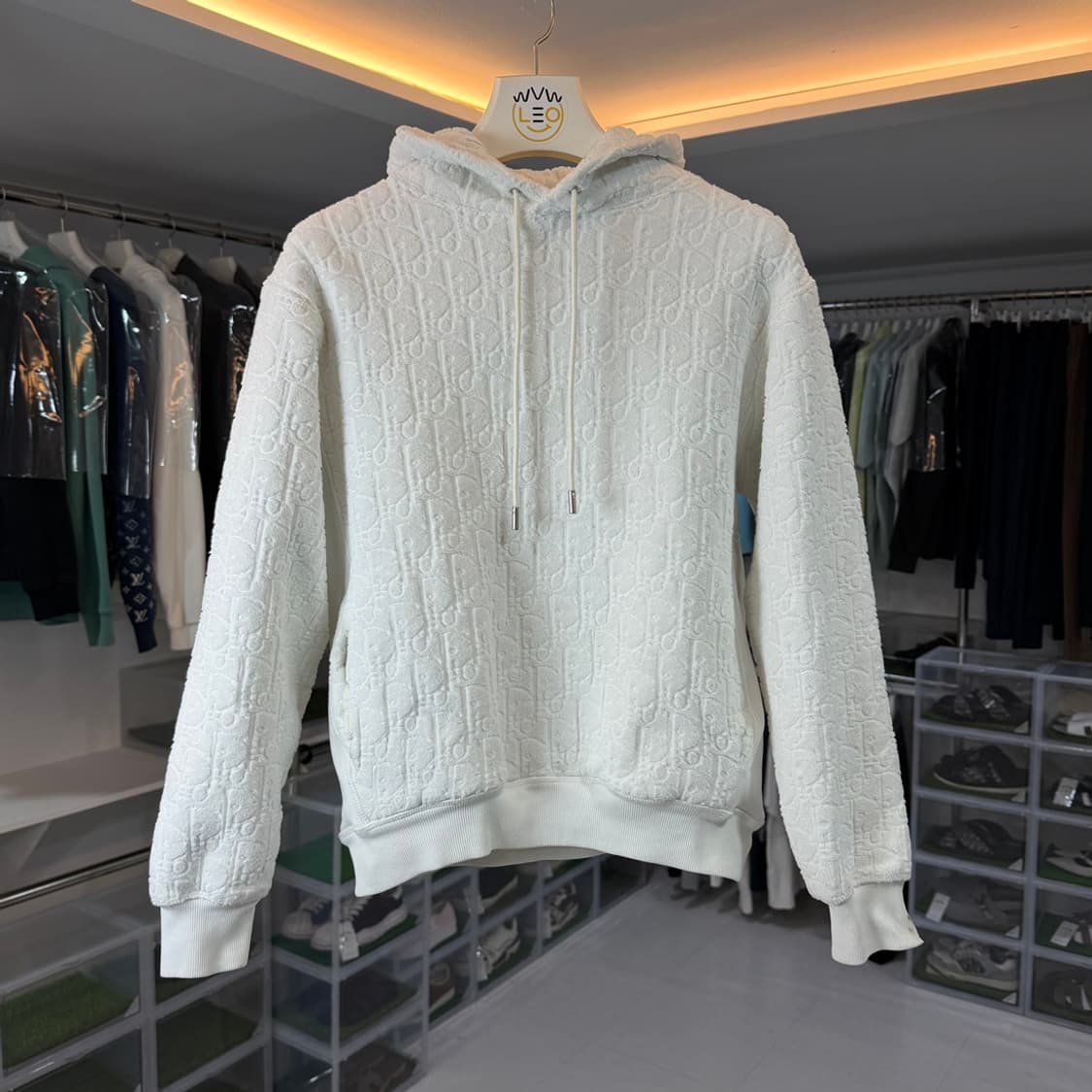 [리오브] 디올 오블리크 테리 후드 상품이미지1