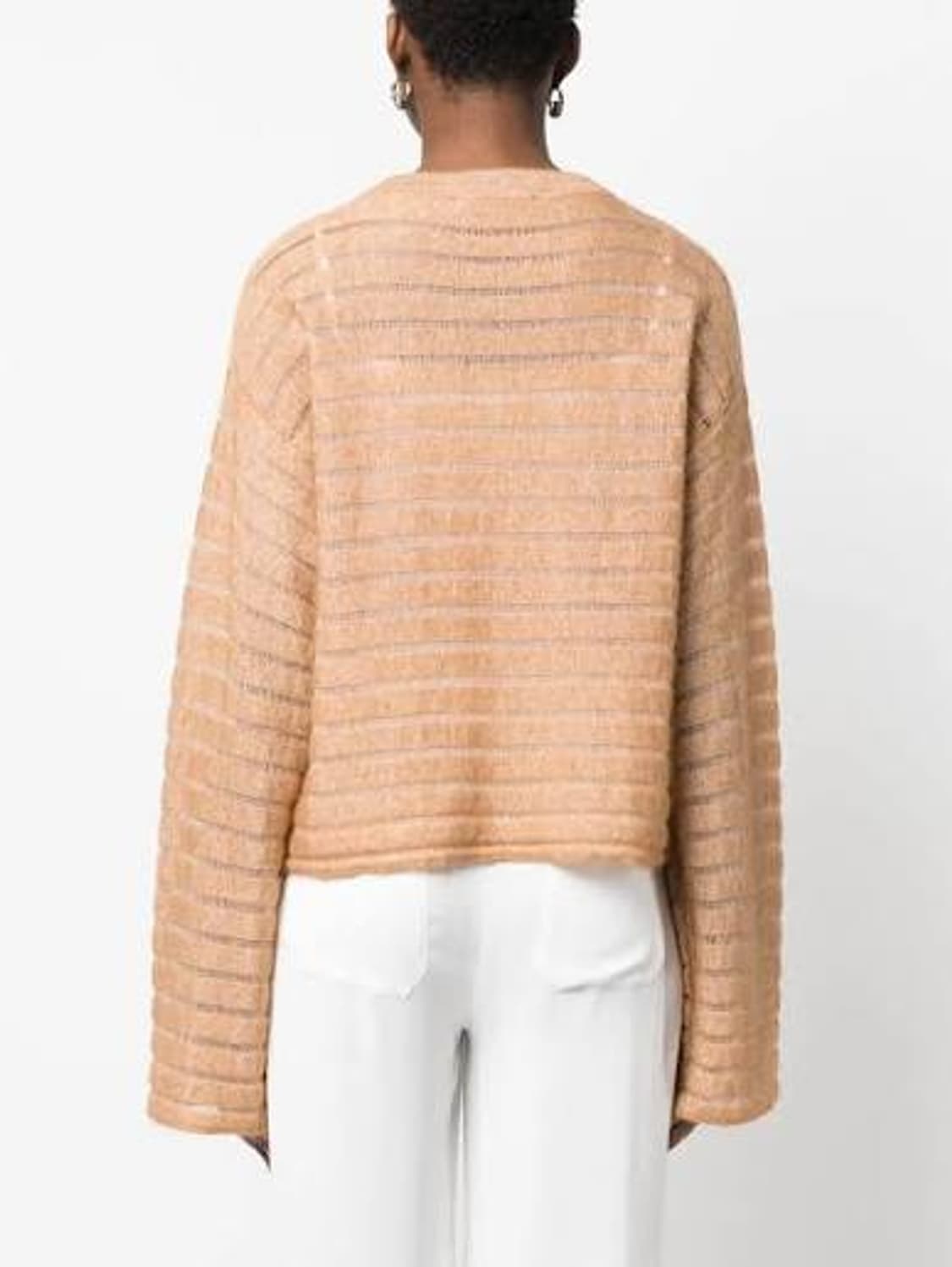 파비아나 필리피 알파카 코튼 시스루 스트라이프 니트 XS사이즈 상품이미지2