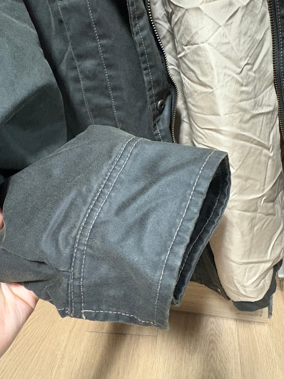영국 자라 코듀로이 칼라 왁스드 자켓 (워크자켓) 상품이미지5